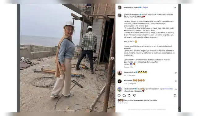 Gisela Valcárcel se pronuncia sobre su casa de playa.