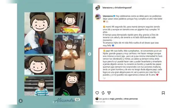 Mensaje de Leonard León al hijo de Leonard León.