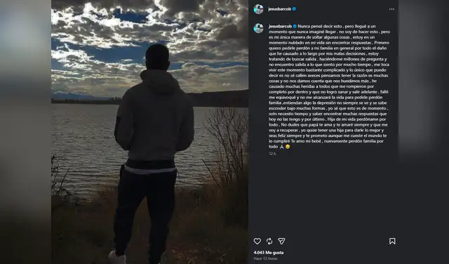 Jesús Barco manda doloroso mensaje