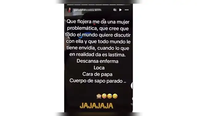 Mensaje de Karla Tarazona.