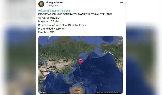 Terremoto de 6.7 sacude la costa de Japón: DHN advierta sobre su impacto en Perú.  