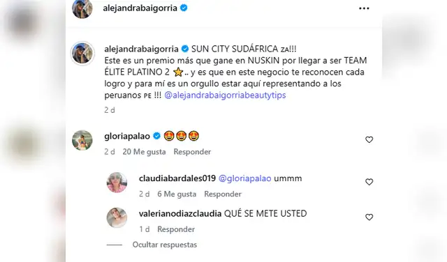 Hermana de Said Palao tuvo impensada reacción a publicación a publicación de Alejandra Baigorria donde ‘excluye’ a Said Palao y su hija
