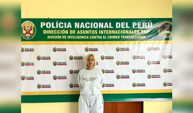Nadeska Widausky es una modelo peruana involucrada en distintos casos de la farándula. Foto: PNP