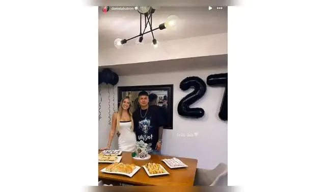 Daniela Butrón celebra cumpleaños de Jairo Concha.