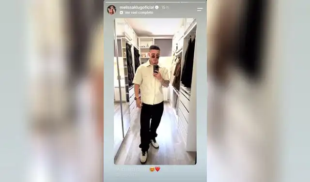 Melissa Klug muestra a su primo en redes