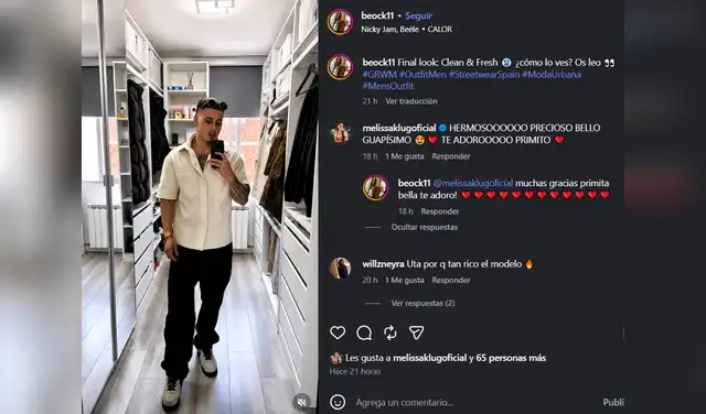 Primo de Melissa Klug recibe elogios