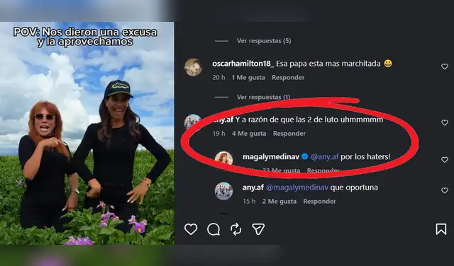 Magaly Medina y María Pía Copello se lucen juntas en redes
