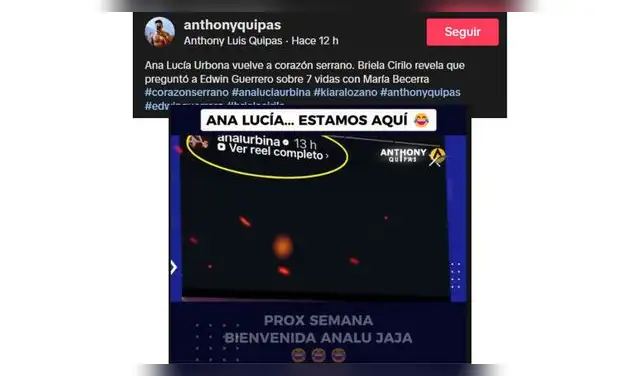 Ana Lucía Urbina habría renovado su contrato en Corazón Serrano.