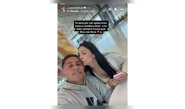 Mensaje de Christian Cueva a Pamela Franco.