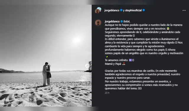 Jorge Blanco anuncia dolorosa noticia Jorge Blanco anuncia dolorosa noticia