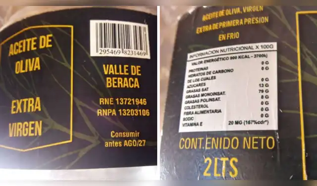 ANMAT prohíbe el producto “Aceite de oliva extra virgen” marca Valle de Beraca. ANMAT prohíbe el producto “Aceite de oliva extra virgen” marca Valle de Beraca.