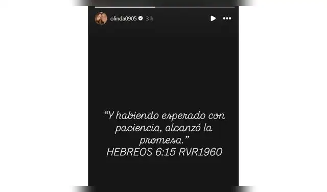 Mensaje de Olinda Castañeda. Mensaje de Olinda Castañeda.