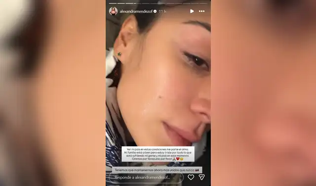 Alexandra Méndez llora tras terremotos en Venezuela