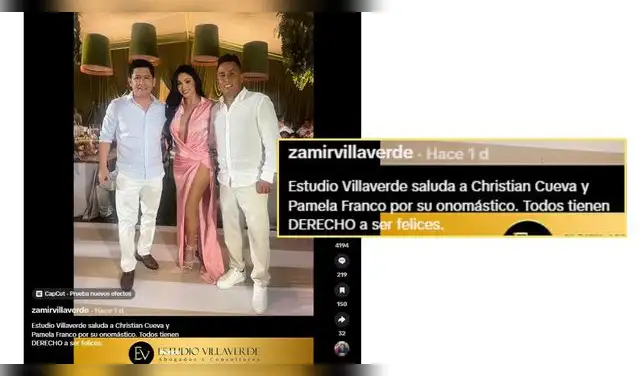 Este fue el mensaje de Zamir Villaverde, abogado de Christian Cueva. Este fue el mensaje de Zamir Villaverde, abogado de Christian Cueva.