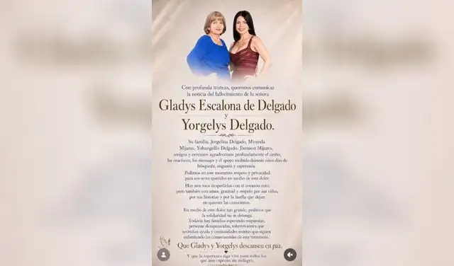 Familia de Yorgelis Delgado confirmó su muerte Familia de Yorgelis Delgado confirmó su muerte