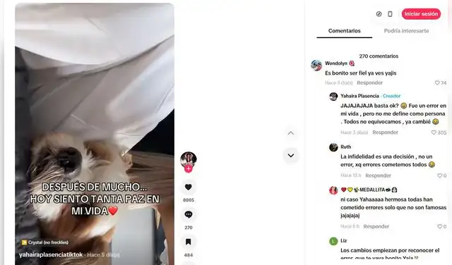 Yahaira Plasencia responde en TikTok  