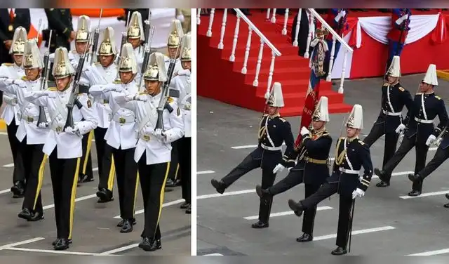 Cada representación estará integrada por alumnos o miembros de prestigiosas escuelas de formación militar de sus respectivos países. Foto: Composición EP. Cada representación estará integrada por alumnos o miembros de prestigiosas escuelas de formación militar de sus respectivos países. Foto: Composición EP.