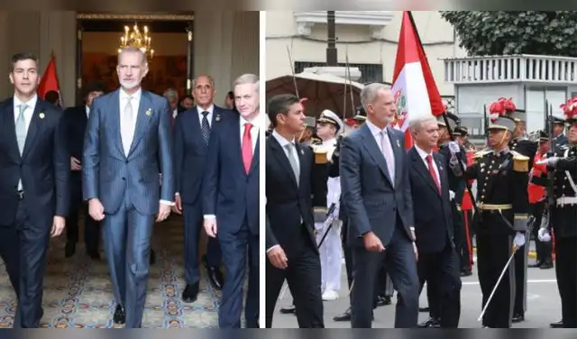 Felipe VI sumó una nueva participación en una investidura presidencial peruana. Foto: Redes Casa de España. Felipe VI sumó una nueva participación en una investidura presidencial peruana. Foto: Redes Casa de España.