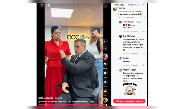 Mark Vito hace comentario sobre el look de Leslie Echevarría.
