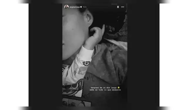 Angie Arizaga se pone sentimental y deja mensaje. Angie Arizaga se pone sentimental y deja mensaje.