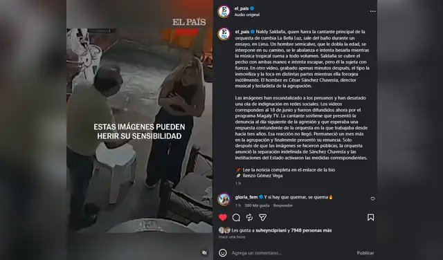 Caso Naldy Saldaña da vuelta al mundo