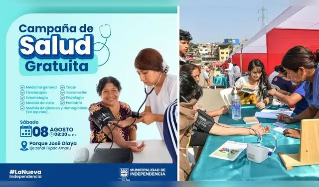 Salud gratis este 8 de agosto: conoce dónde atenderán y qué servicios ofrecerán. Foto: Composición EP. Salud gratis este 8 de agosto: conoce dónde atenderán y qué servicios ofrecerán. Foto: Composición EP.