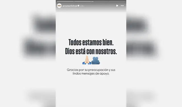 Armonía 10 se pronuncia.
