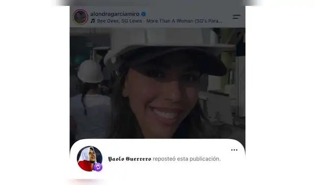Paolo Guerrero compartió publicación de Alondra García Miró.