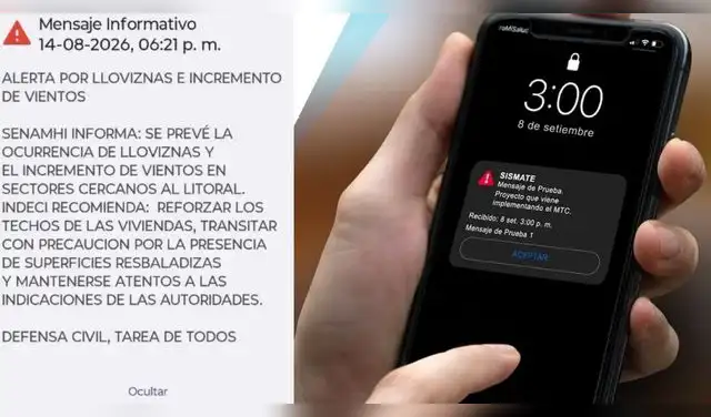 Sismate alerta en Perú: ¿por qué volvió a sonar en los celulares y qué advierte Senamhi? Foto: Composición EP. Sismate alerta en Perú: ¿por qué volvió a sonar en los celulares y qué advierte Senamhi? Foto: Composición EP.