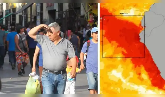 Lima podría soportar hasta 36 °C en febrero de 2027. Foto: Composición EP.