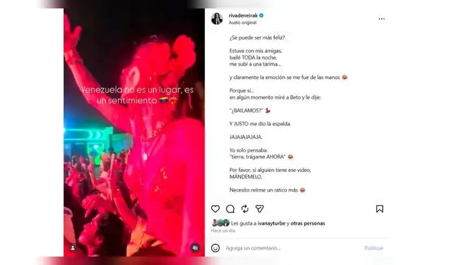 Mensaje de Korina Rivadeneira sobre incidente en concierto de Rawayana.