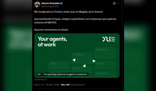 Mensaje de Alonso Grimaldo tras ampay con Carla Campos Salazar. Mensaje de Alonso Grimaldo tras ampay con Carla Campos Salazar.