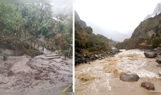 Camino Inka a Machu Picchu cerrado: suspenden ingreso por fuertes lluvias, deslizamientos e inundaciones. Foto: Composición EP.