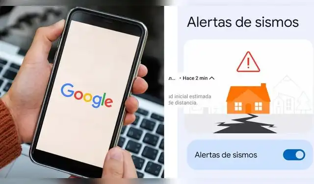 Activa las alertas de terremotos de Google y recibe notificaciones de sismos en tu celular. Foto: Composición EP.