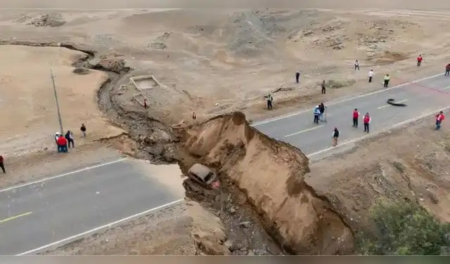 Lluvias golpean Moquegua: huaico bloquea importante vía hacia Ilo y deja decenas de familias afectadas. Foto: Difusion.   