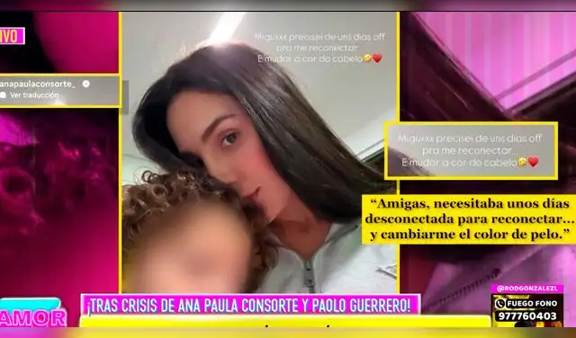 Ana Paula Consorte expone su nuevo cambio de look.