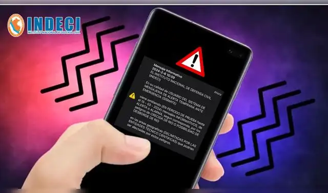 INDECI explicó que el Sistema de Mensajería de Alerta Temprana de Emergencias, SISMATE, no emitirá avisos previos ante sismos, pero sí podrá alertar sobre otros fenómenos naturales. Foto: Difusión.