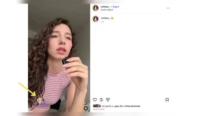 Curwen repostea el video de Carla Campos Salazar dando su versión del ampay.