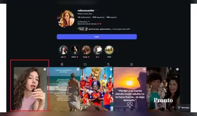 Madre de Carla Campos Salazar repostea la defensa de su hija.