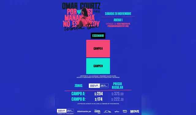 Omar Courtz en concierto en Lima. Omar Courtz en concierto en Lima.