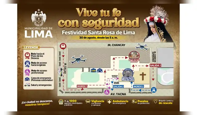 La MML entregará más de 2 mil cartas gratuitas para los fieles que visiten el Pozo de los Deseos este domingo. Foto: MML.