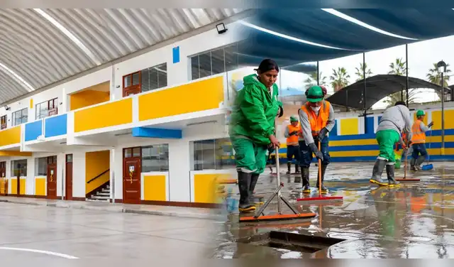 El Minedu y Pronied preparan un plan para reparar techos y canaletas antes de la intensificación de las lluvias. Foto: Difusión.