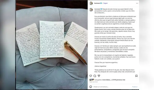 Lionel Messi Instagram  