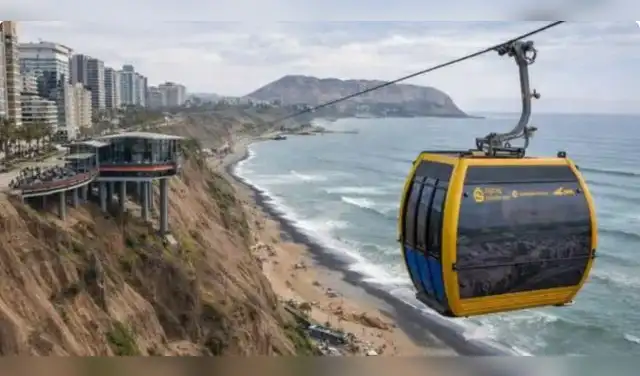 sto falta para que el primer teleférico de Lima reciba pasajeros. Foto: Difusión.