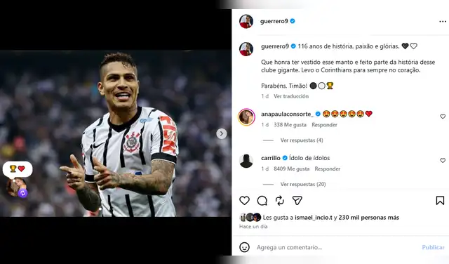 Ana Paula Consorte y Paolo Guerrero más juntos que nunca.