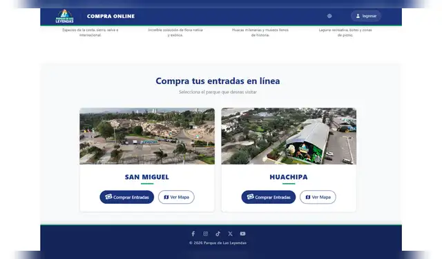 Los visitantes pueden revisar la información actualizada y acceder a la compra de entradas a través de los canales oficiales del Parque de las Leyendas.  