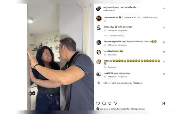 Leslie Echevarría comparte divertido momento con Mark Vito.