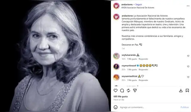 ¡LUTO EN LA TV! Fallece querida y reconocida actriz de la telenovela ‘María la del Barrio’