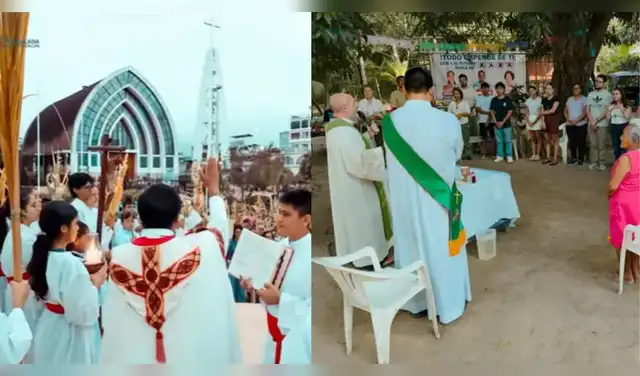 Preparativos en Pucallpa para la histórica visita del Papa y su mensaje de esperanza. Foto: Composición EP.