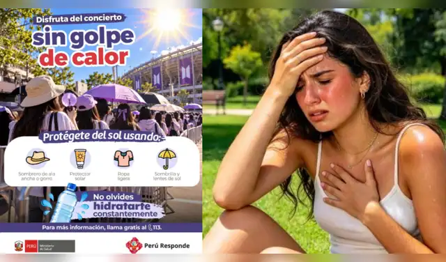 Minsa advierte: confusión y pérdida del conocimiento por golpe de calor requieren atención inmediata. Foto: Composición EP.